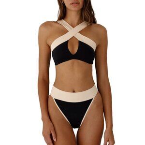 NWT KYA Reversible Two Piece Swimsuit